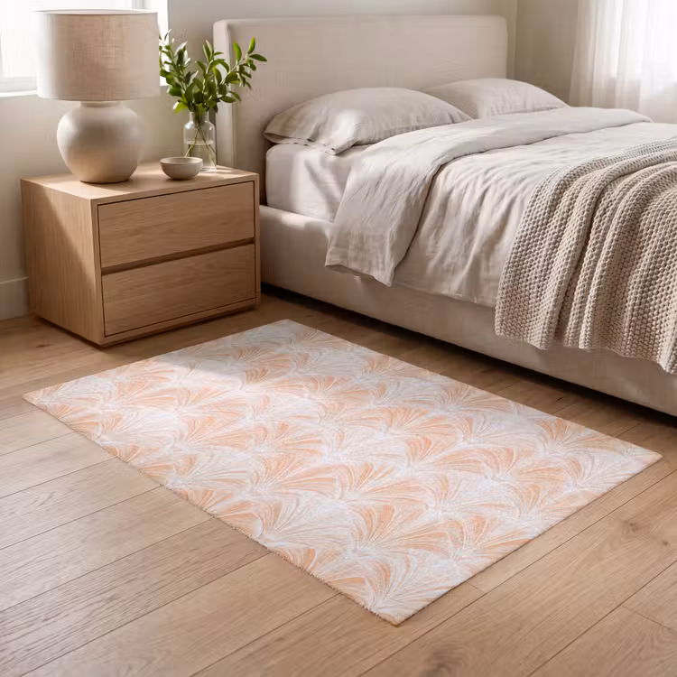 Waaier - Patroon - Perzik Vloerkleed Rechthoek klein 1091 -atmosphere_sfeer3_global