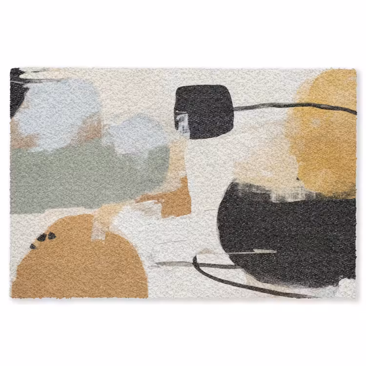 Paint - Abstract - Kleuren Vloerkleed Rechthoek klein -3d