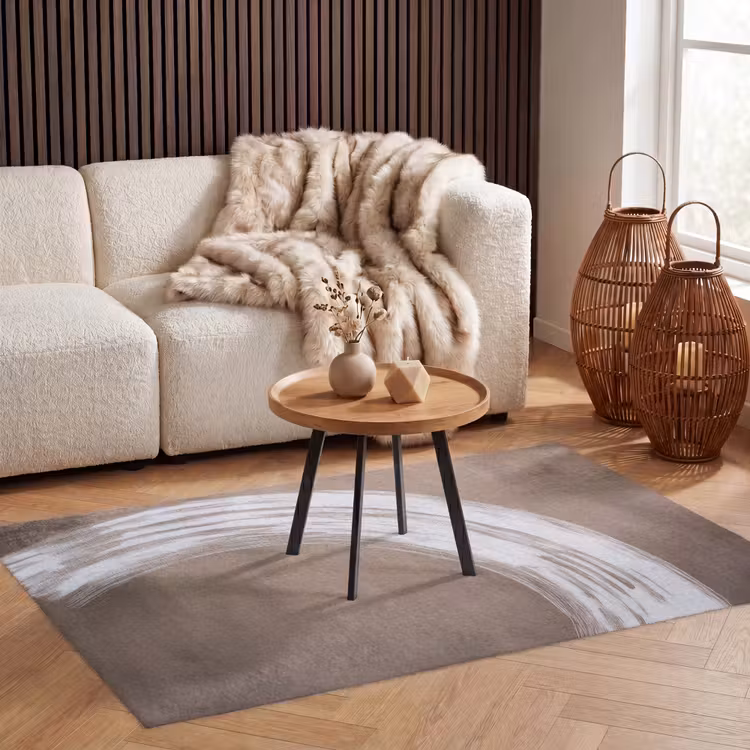 Verf - Bruin - Japandi Vloerkleed Rechthoek klein -atmosphere_sfeer2_global