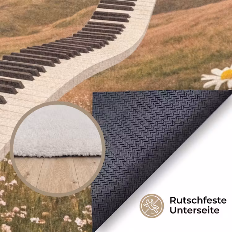 Teppich - Fisch – Natur – Abstrakt - Vis - Natuur - Abstract Vloerkleed Rechthoek klein