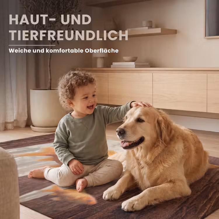 Teppich - Fisch – Wald – Fantasie - Vis - Bos - Fantasie Vloerkleed Rechthoek klein