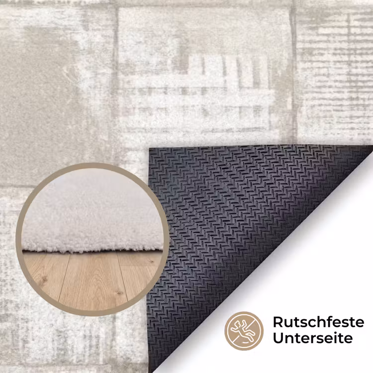 Tegel - Patroon - Verweerd Vloerkleed Rechthoek klein 1091 -uniquesellingpoint_antislip_DE_DE