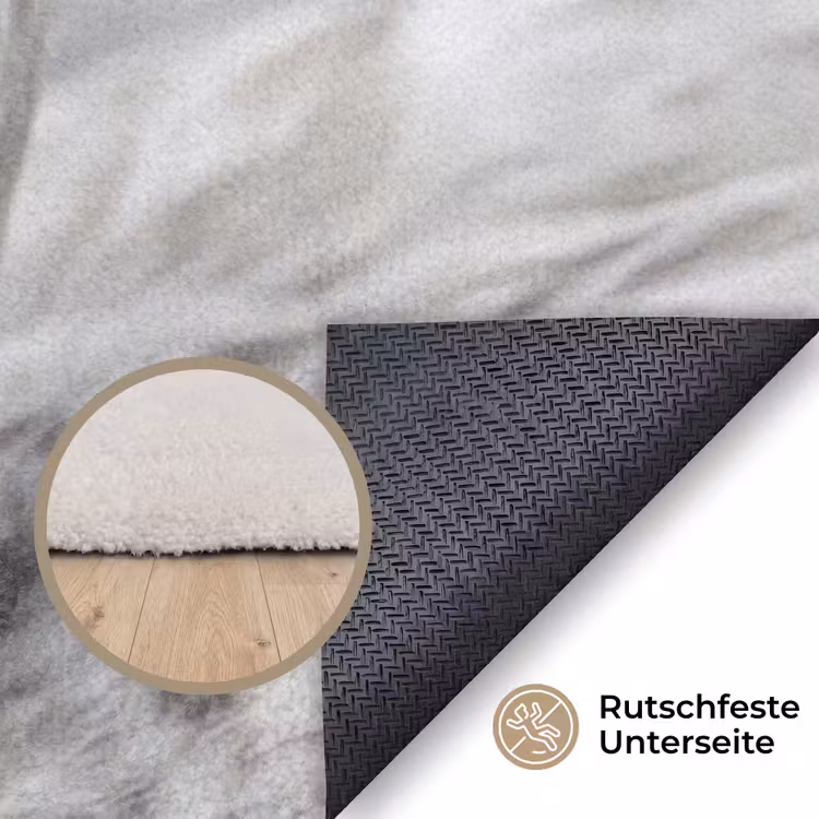 Vrouw - Zwaan - Wit Vloerkleed Rechthoek klein -uniquesellingpoint_antislip_DE_DE
