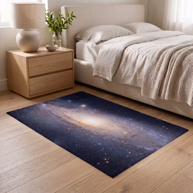 Teppich - Galaxie – Weltraum – Kosmos - Sterrenstelsel - Ruimte - Kosmos Vloerkleed Rechthoek klein