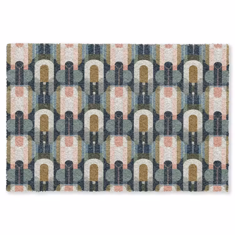 Geografisch - Modern - Kleurrijk Vloerkleed Rechthoek klein 1091 -3d