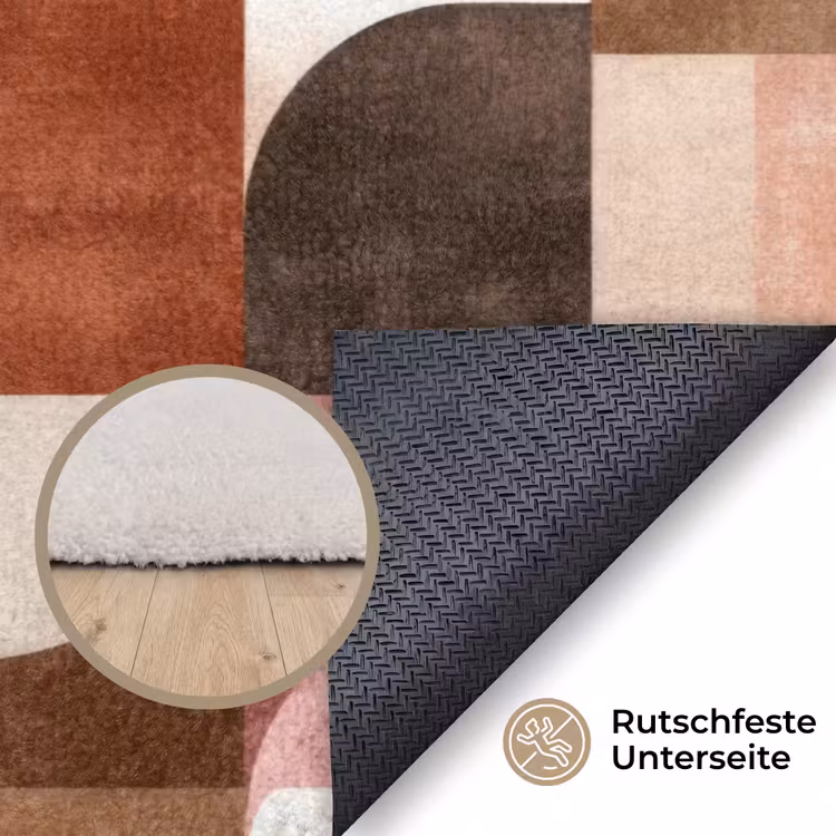Geometrie - Modern - Retro Vloerkleed Rechthoek klein 1091 -uniquesellingpoint_antislip_DE_DE