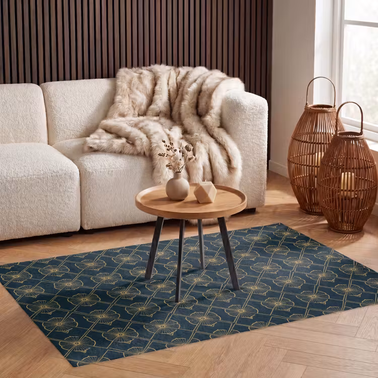 Geometrisch - Elegant - Groen Vloerkleed Rechthoek klein 1091 -atmosphere_sfeer2_global