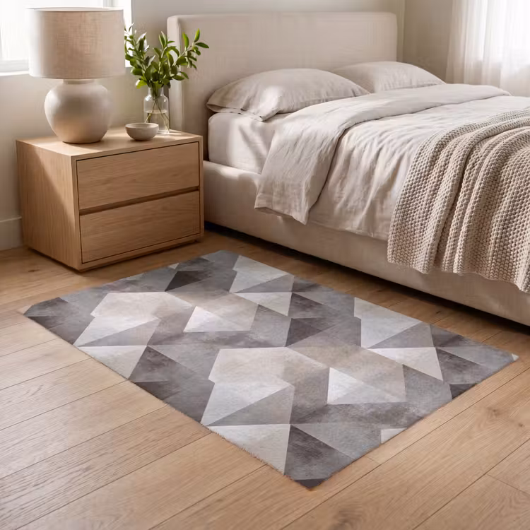 Geometrisch - Motief - Aardetinten Vloerkleed Rechthoek klein 1091 -atmosphere_sfeer3_global