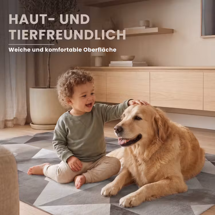 Geometrisch - Motief - Aardetinten Vloerkleed Rechthoek klein 1091 -uniquesellingpoint_zacht_DE