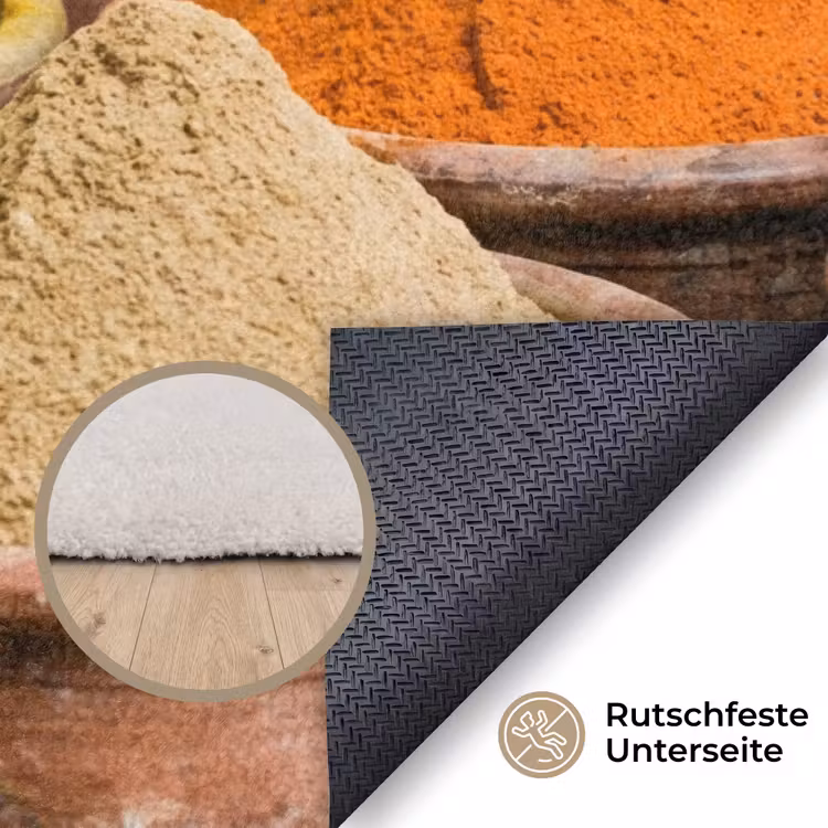 Teppich - Gewürze – Gläser – Orientalisch - Kruiden - Potten - Oosters Vloerkleed Rechthoek klein