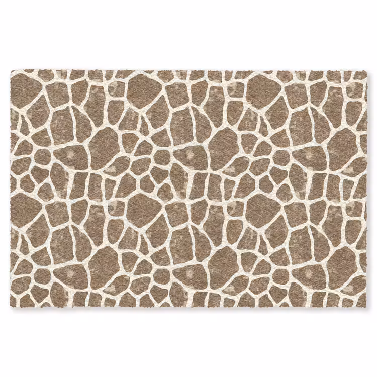 Giraf - Klassiek - Bruin Vloerkleed Rechthoek klein 1091 -3d