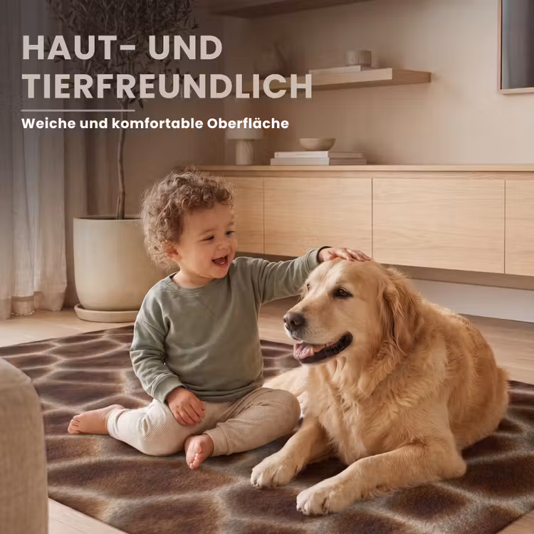 Giraf - Bruin - Vacht Vloerkleed Rechthoek klein 1091 -uniquesellingpoint_zacht_DE