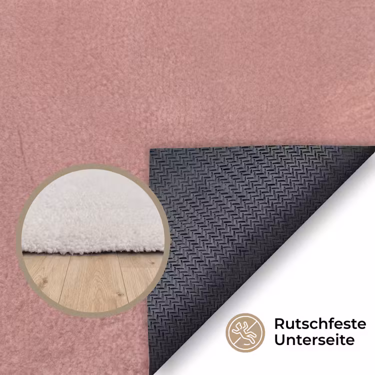Grafisch - Vrouw - Roze Vloerkleed Rechthoek klein -uniquesellingpoint_antislip_DE_DE