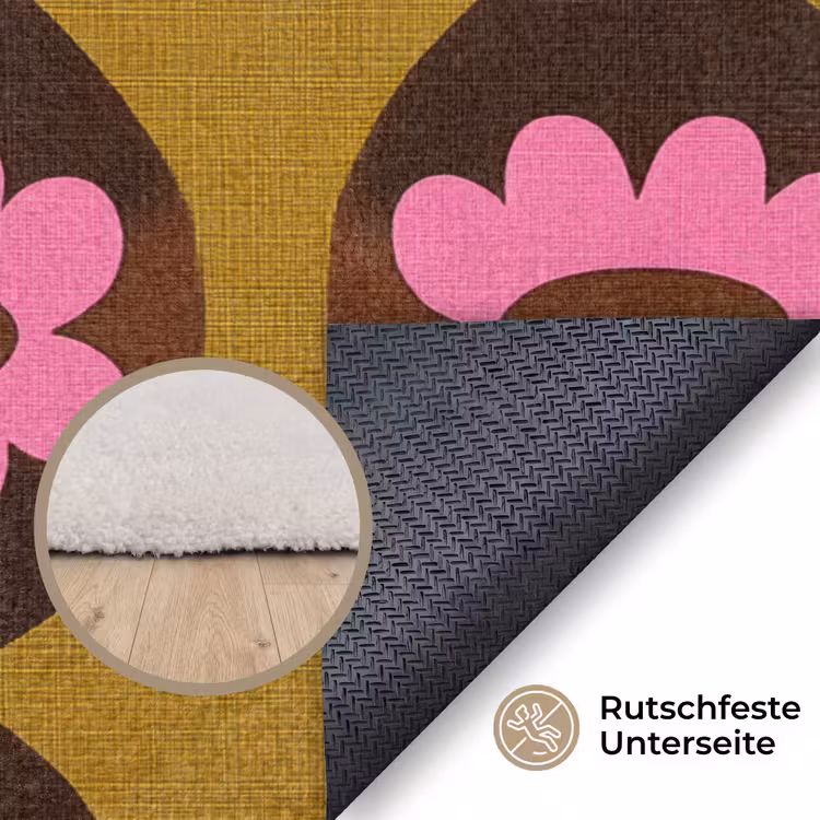 Grafisch - Patroon - Kleurrijk Vloerkleed Rechthoek klein 1091 -uniquesellingpoint_antislip_DE_DE
