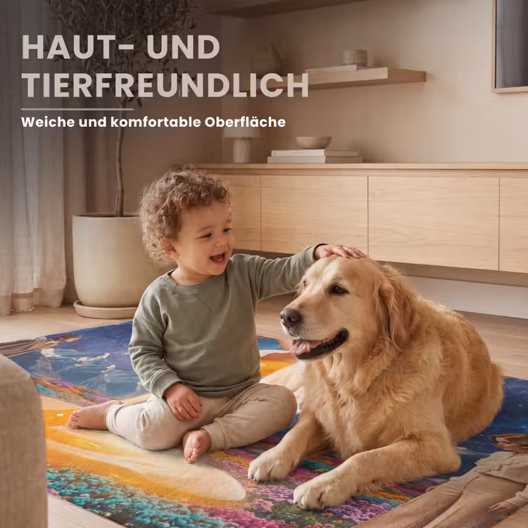 Teppich - Hände – Ei – Surrealismus - Handen - Ei - Surrealisme Vloerkleed Rechthoek klein