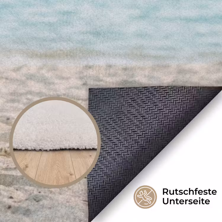 Hangmat - Strand - Wit Vloerkleed Rechthoek klein -uniquesellingpoint_antislip_DE_DE