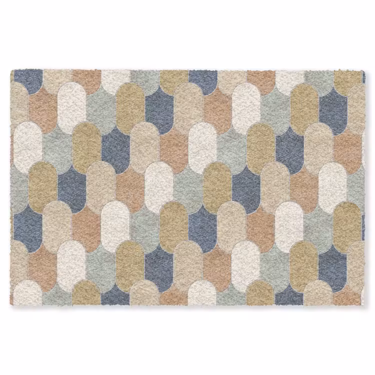 Harmonie - Patroon - Kleurrijk Vloerkleed Rechthoek klein 1091 -3d