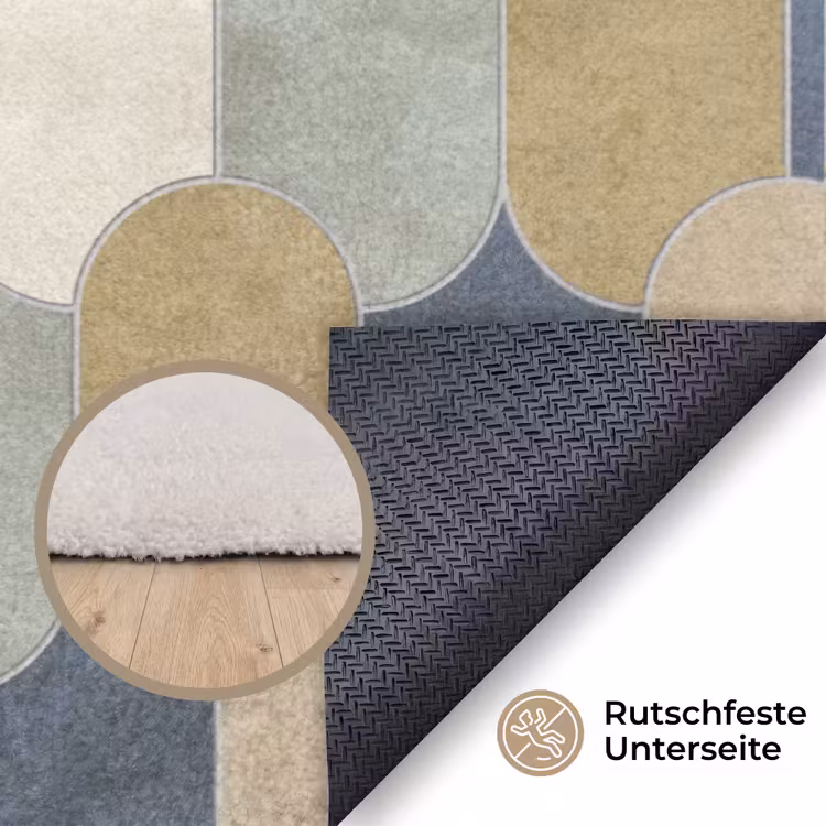 Harmonie - Patroon - Kleurrijk Vloerkleed Rechthoek klein 1091 -uniquesellingpoint_antislip_DE_DE