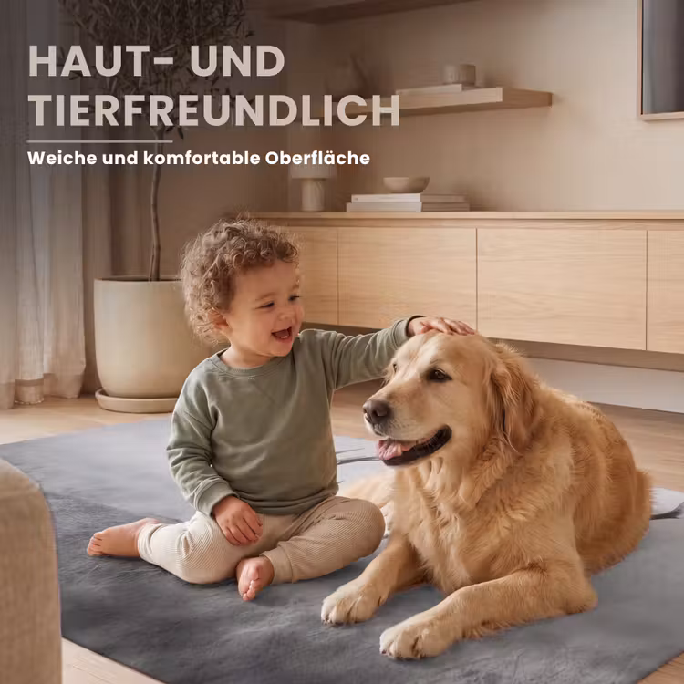 Hert - Mistig - Zwart - Wit Vloerkleed Rechthoek klein -uniquesellingpoint_USP_zachtDE_DE