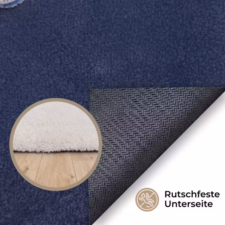 Kreeft - Porselein - Delfts - Blauw Vloerkleed Rechthoek klein -uniquesellingpoint_antislip_DE_DE