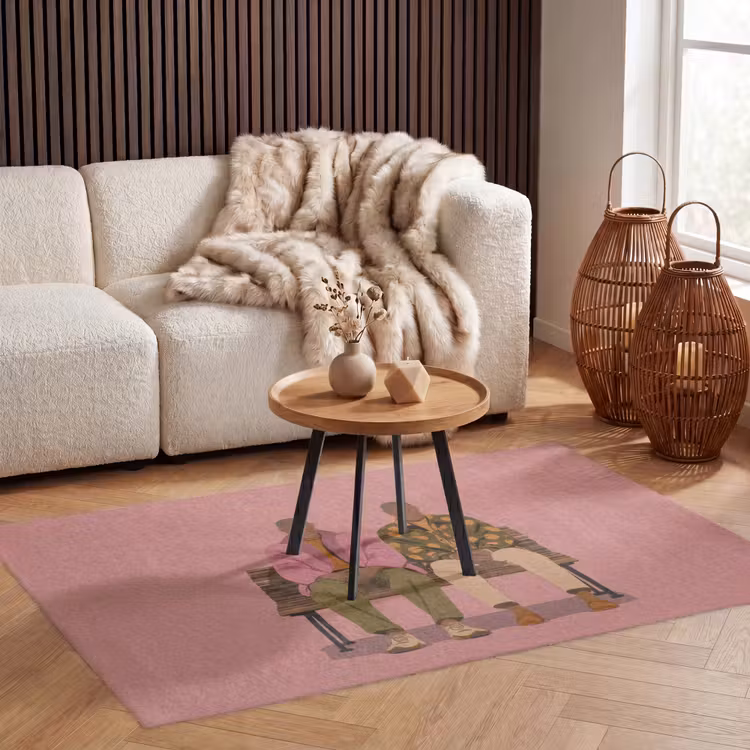 Illustratie - Bankje - Personen - Minimalistisch Vloerkleed Rechthoek klein -atmosphere_sfeer2_global