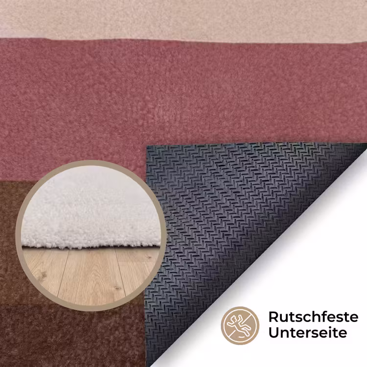 Illustratie - Bloemen - Vlakken - Abstract Vloerkleed Rechthoek klein -uniquesellingpoint_antislip_DE_DE