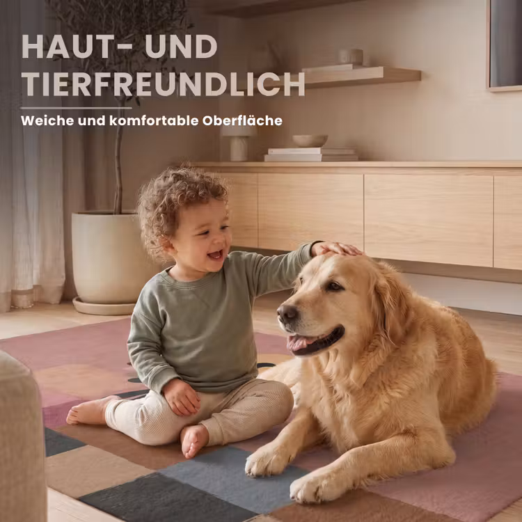Illustratie - Vogel - Vlakken - Kleurrijk Vloerkleed Rechthoek klein -uniquesellingpoint_zacht_DE