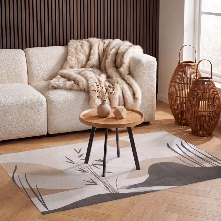 Japandi - Landschap - Beige Vloerkleed Rechthoek klein -atmosphere_sfeer2_global