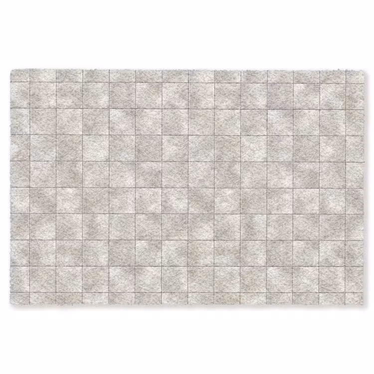 Tegels - Natuurlijk - Grijs Vloerkleed Rechthoek klein 1091 -3d