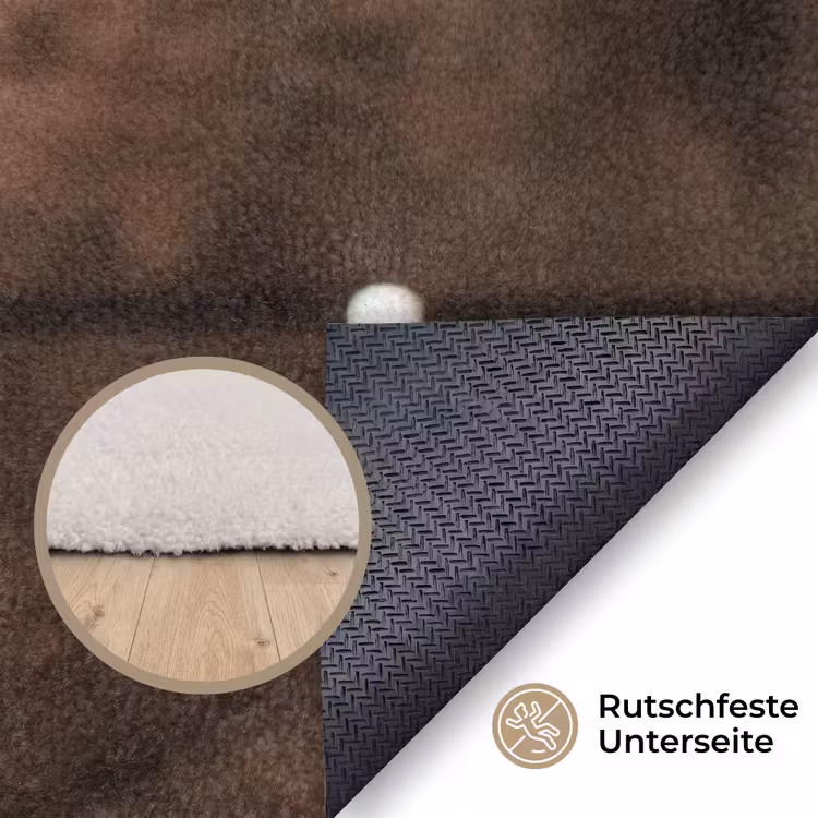 Kalf - Oormerk - Houten stal Vloerkleed Rechthoek klein -uniquesellingpoint_antislip_DE_DE
