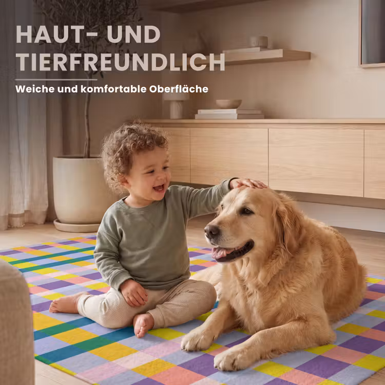 Ruit - Patroon - Kleurrijk Vloerkleed Rechthoek klein 1091 -uniquesellingpoint_zacht_DE