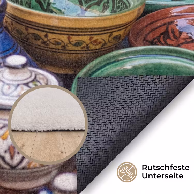 Teppich - Keramik – Bunt – Muster - Aardewerk - Kleurrijk - Patroon Vloerkleed Rechthoek klein