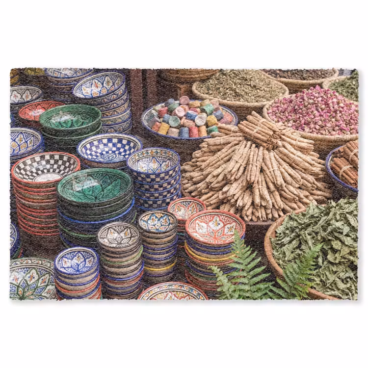 Teppich - Keramik – Orientalisch – Farbenfroh - Aardewerk - Oosters - Kleurrijk Vloerkleed Rechthoek klein