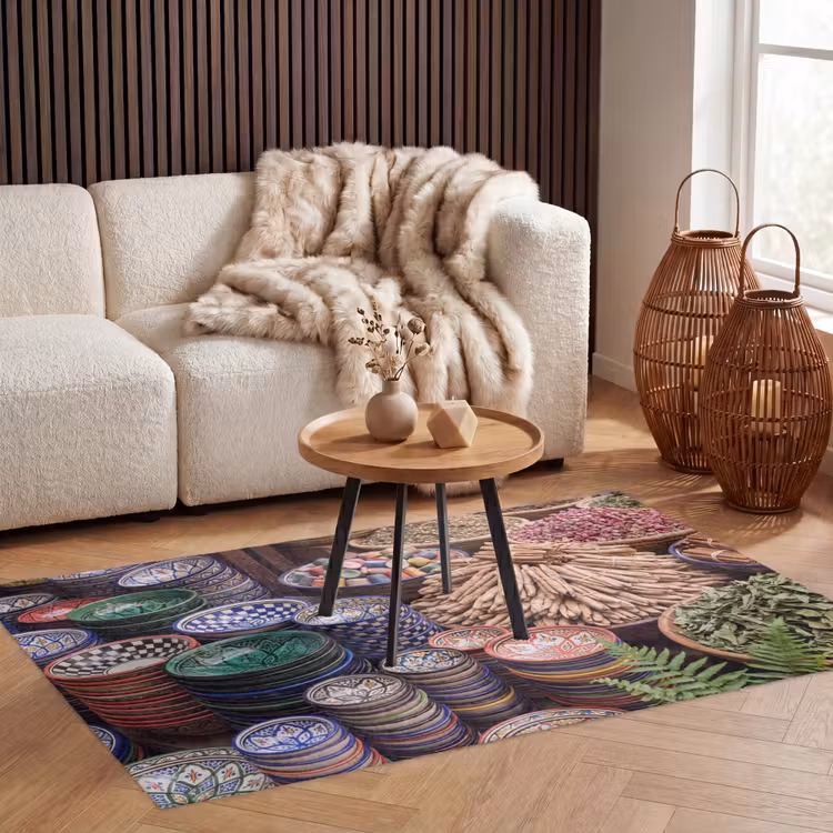 Teppich - Keramik – Orientalisch – Farbenfroh - Aardewerk - Oosters - Kleurrijk Vloerkleed Rechthoek klein