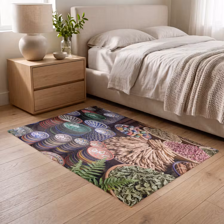 Teppich - Keramik – Orientalisch – Farbenfroh - Aardewerk - Oosters - Kleurrijk Vloerkleed Rechthoek klein