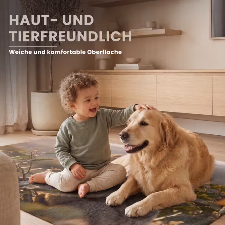 Koala - Bladeren - Ochtendlicht Vloerkleed Rechthoek klein -uniquesellingpoint_USP_zachtDE_DE