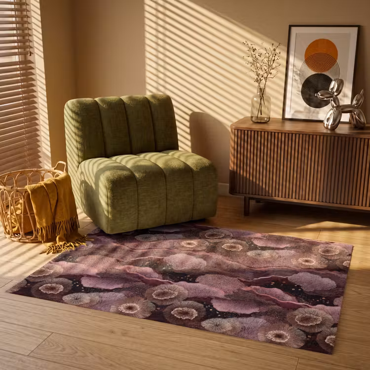 Koraal - Organisch - Roze Vloerkleed Rechthoek klein 1091 -atmosphere_sfeer1_global