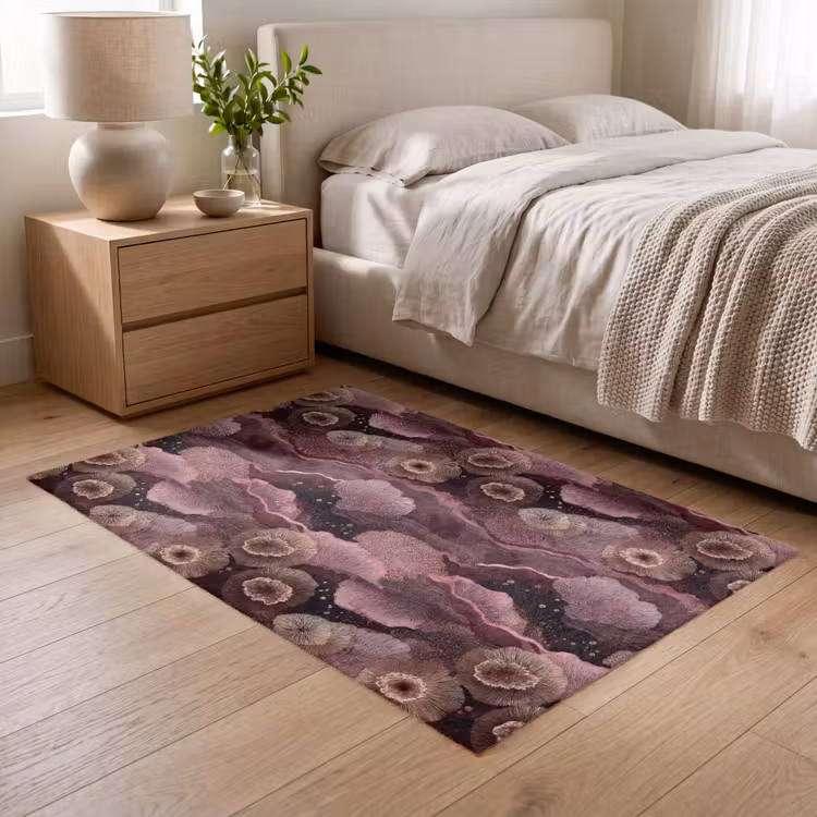 Koraal - Organisch - Roze Vloerkleed Rechthoek klein 1091 -atmosphere_sfeer3_global