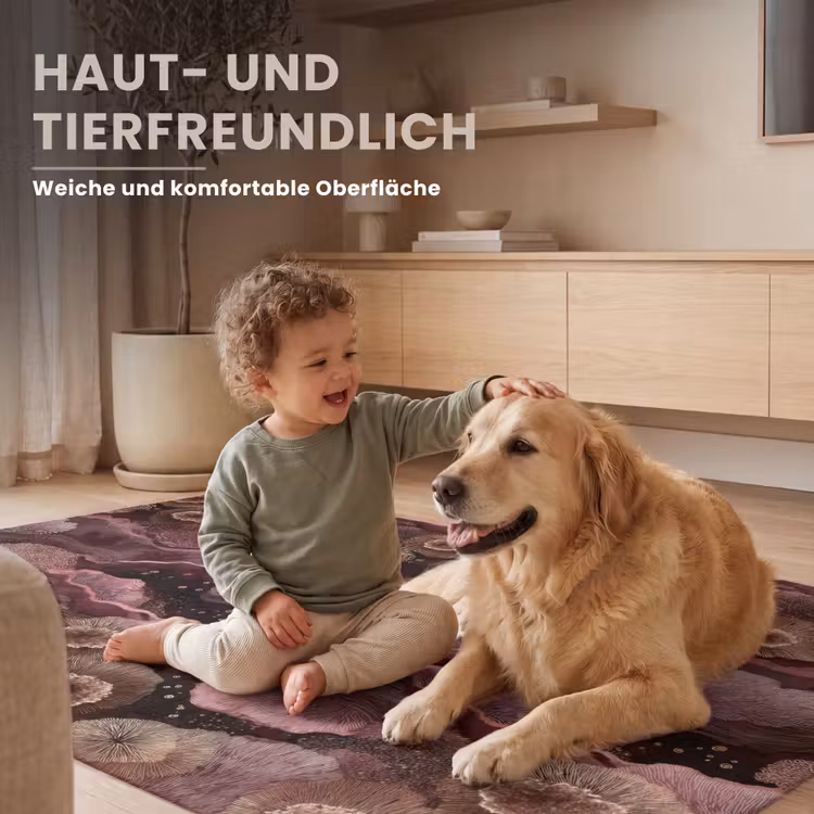 Koraal - Organisch - Roze Vloerkleed Rechthoek klein 1091 -uniquesellingpoint_USP_zachtDE_DE