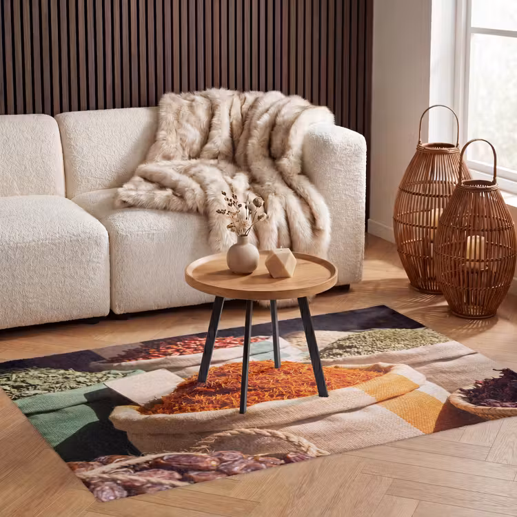 Teppich - Kräuter – Markt – Farbenfroh - Kruiden - Markt - Kleurrijk Vloerkleed Rechthoek klein