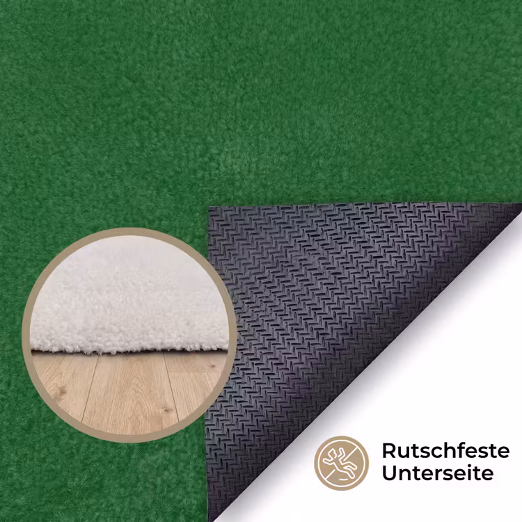 Cirkel - Roze - Tekst - Art Vloerkleed Rechthoek klein -uniquesellingpoint_antislip_DE_DE