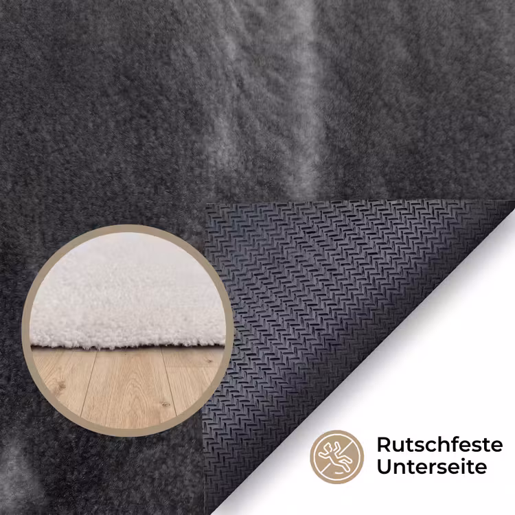 Koeien - Zwart - Wit Vloerkleed Rechthoek klein -uniquesellingpoint_antislip_DE_DE