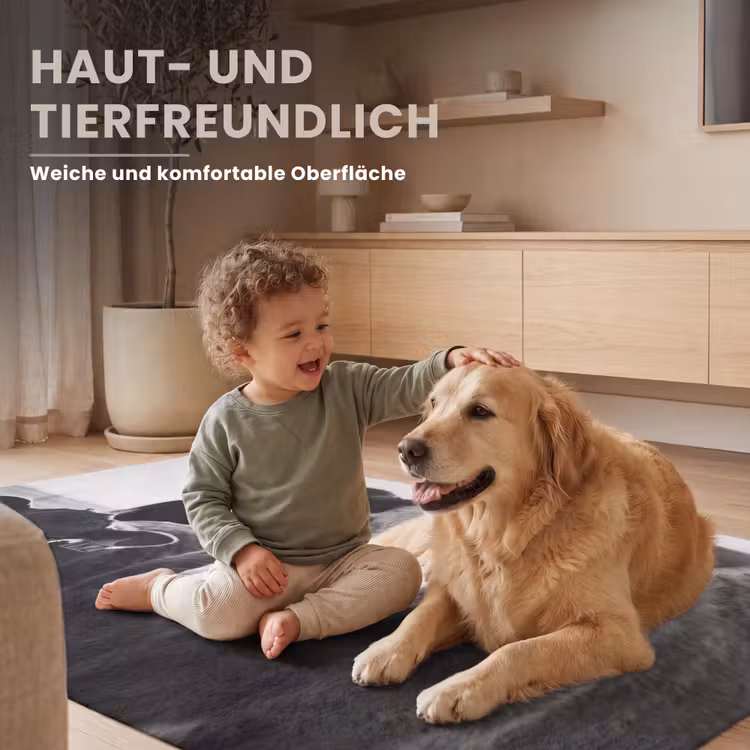 Koeien - Zwart - Wit Vloerkleed Rechthoek klein -uniquesellingpoint_USP_zachtDE_DE