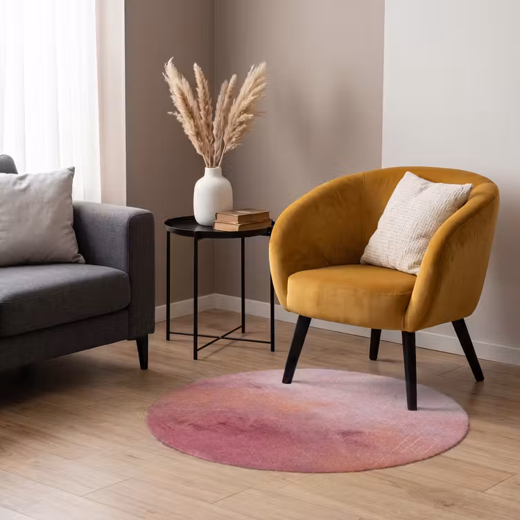 Teppich - Kunst – Fließend – Pastell – Abstrakt - Kunst - Vloeiend - Pastel - Abstract Vloerkleed Rond klein