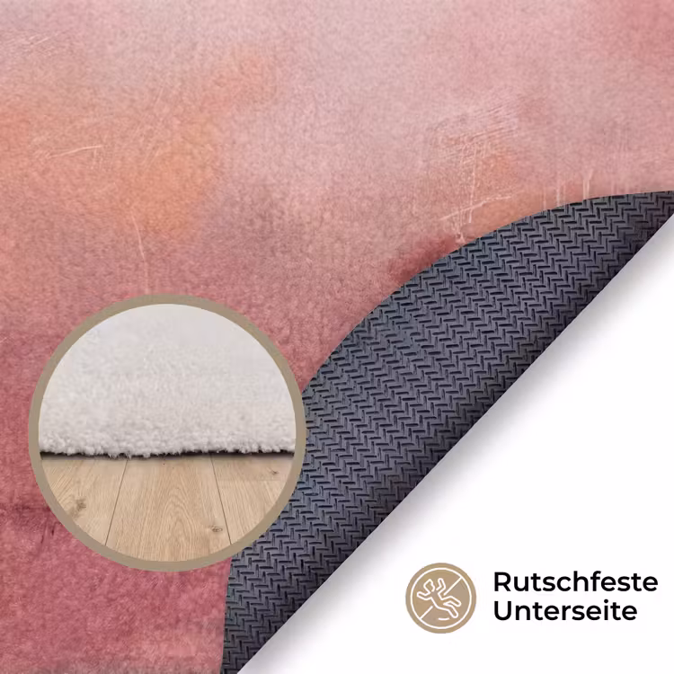 Teppich - Kunst – Fließend – Pastell – Abstrakt - Kunst - Vloeiend - Pastel - Abstract Vloerkleed Rond klein