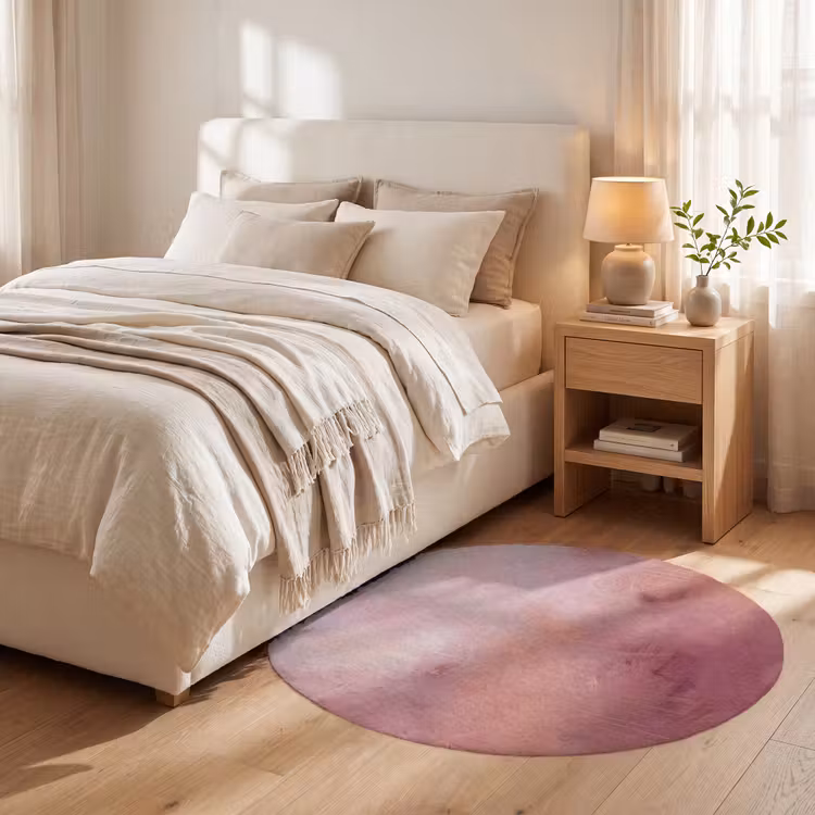 Teppich - Kunst – Fließend – Pastell – Abstrakt - Kunst - Vloeiend - Pastel - Abstract Vloerkleed Rond klein