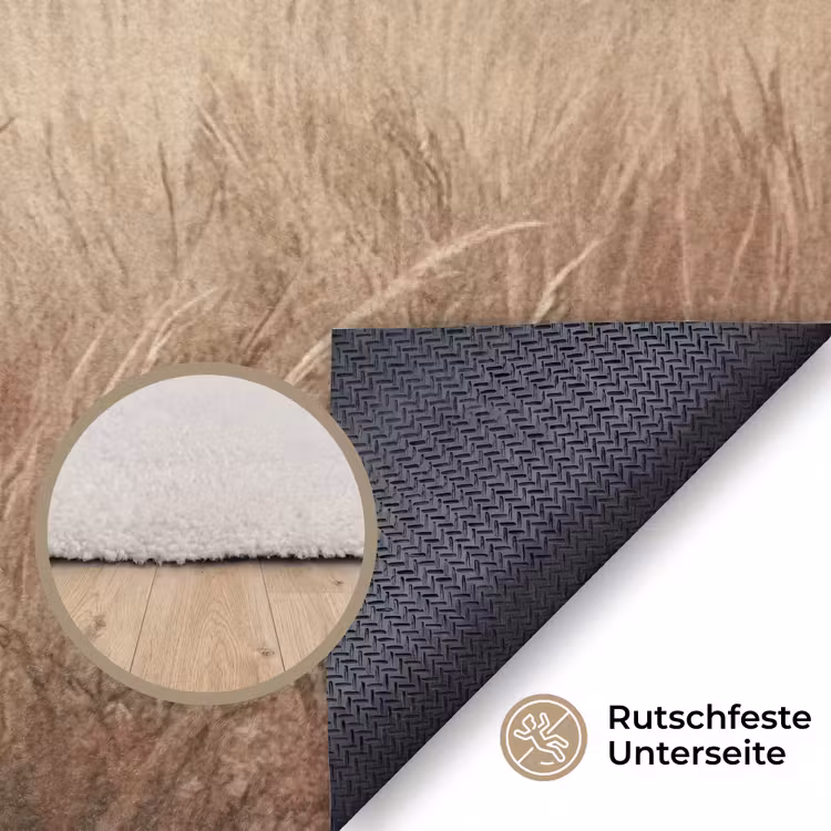 Landschap - Minimalistisch - Beige Vloerkleed Rechthoek klein -uniquesellingpoint_antislip_DE_DE