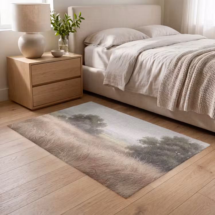 Landschap - Minimalistisch - Beige Vloerkleed Rechthoek klein -atmosphere_sfeer3_global