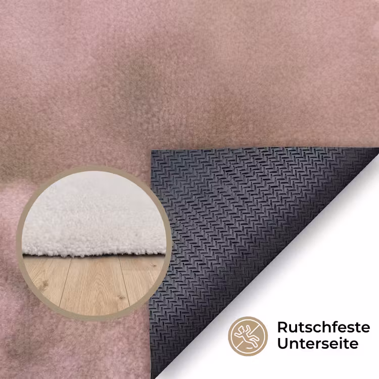 Lavendel - Vlinder - Paars Vloerkleed Rechthoek klein -uniquesellingpoint_antislip_DE_DE
