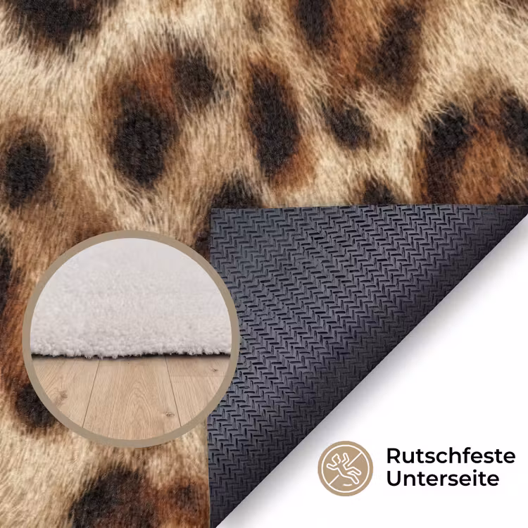 Luipaard - Vacht - Bruin Vloerkleed Rechthoek klein 1091 -uniquesellingpoint_antislip_DE_DE